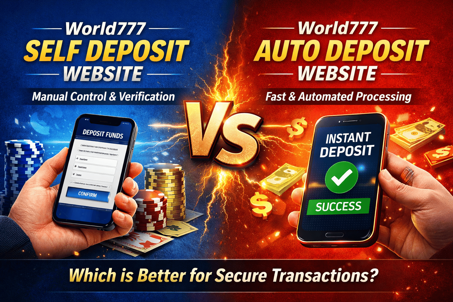 You are currently viewing World777 Self Deposit Website vs World777 Auto Deposit Website: Which One is Better for Fast & Secure Transactions?