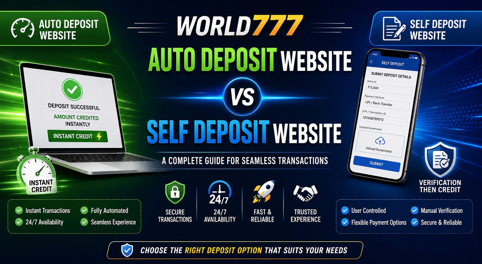 world777 self deposit